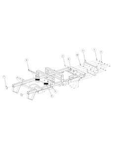 Frame Assembly Diagram and Parts List for M72-GN (53AB5FEZ750-28-HP)(2004) Cub Cadet Lawn Tractor